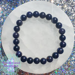 Load image into Gallery viewer, Blue Goldstone Bead Bracelet 8mm