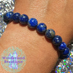 Load image into Gallery viewer, Lapis Lazuli Bead Bracelet 8mm