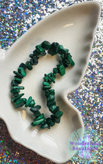 Load image into Gallery viewer, Malachite Chip Bracelet