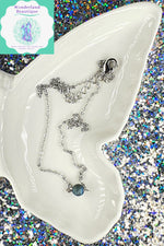 Load image into Gallery viewer, 6mm Rainbow Druzy Bead 16" Necklace.