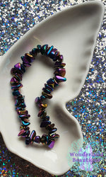 Load image into Gallery viewer, Rainbow Hematite Chip Bracelet