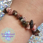 Load image into Gallery viewer, Rhodonite Chip Bracelet