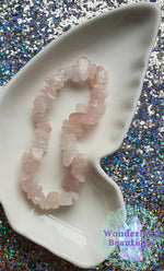 Load image into Gallery viewer, Rose Quartz Chip Bracelet