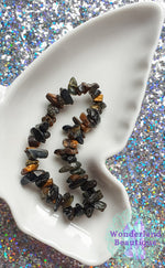Load image into Gallery viewer, Blue Tiger&#39;s Eye Chip Bracelet
