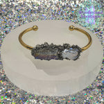 Load image into Gallery viewer, Wonderland Beautique - Pearl Quartz Cuff Bracelet
