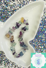 Load image into Gallery viewer, Wonderland Beautique - Rainbow Fluorite Chipped Bracelet
