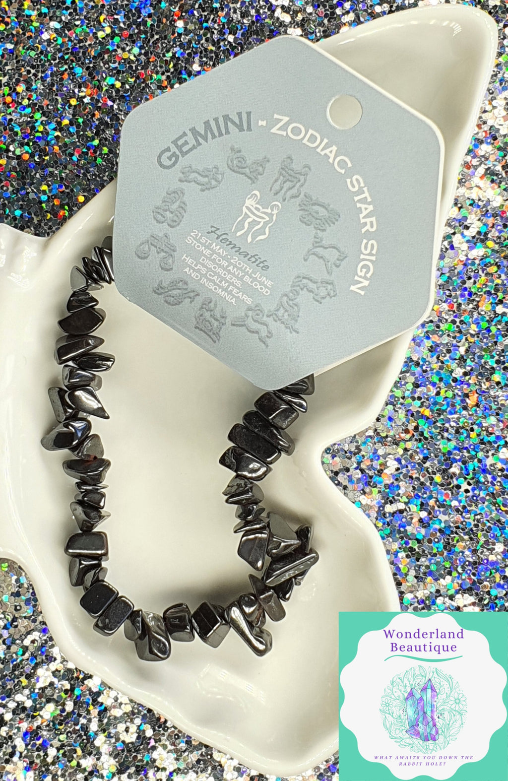 Wonderland Beautique - Gemini Bracelet – Hematite