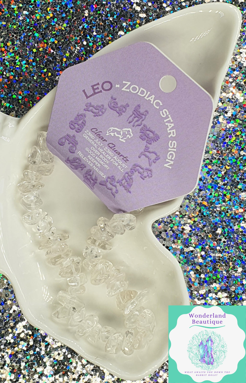 Wonderland Beautique - Leo Bracelet – Clear Quartz