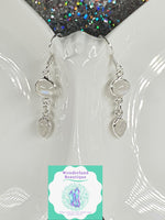 Load image into Gallery viewer, Wonderland Beautique - Double-Drop Rainbow Moonstone Earrings
