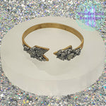 Load image into Gallery viewer, Wonderland Beautique - Pyrite Arrow Cuff Bracelet
